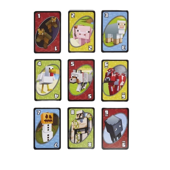 Mattel Games UNO Minecraft Card Game with Minecraft-themed Graphics - Picture 7 of 7